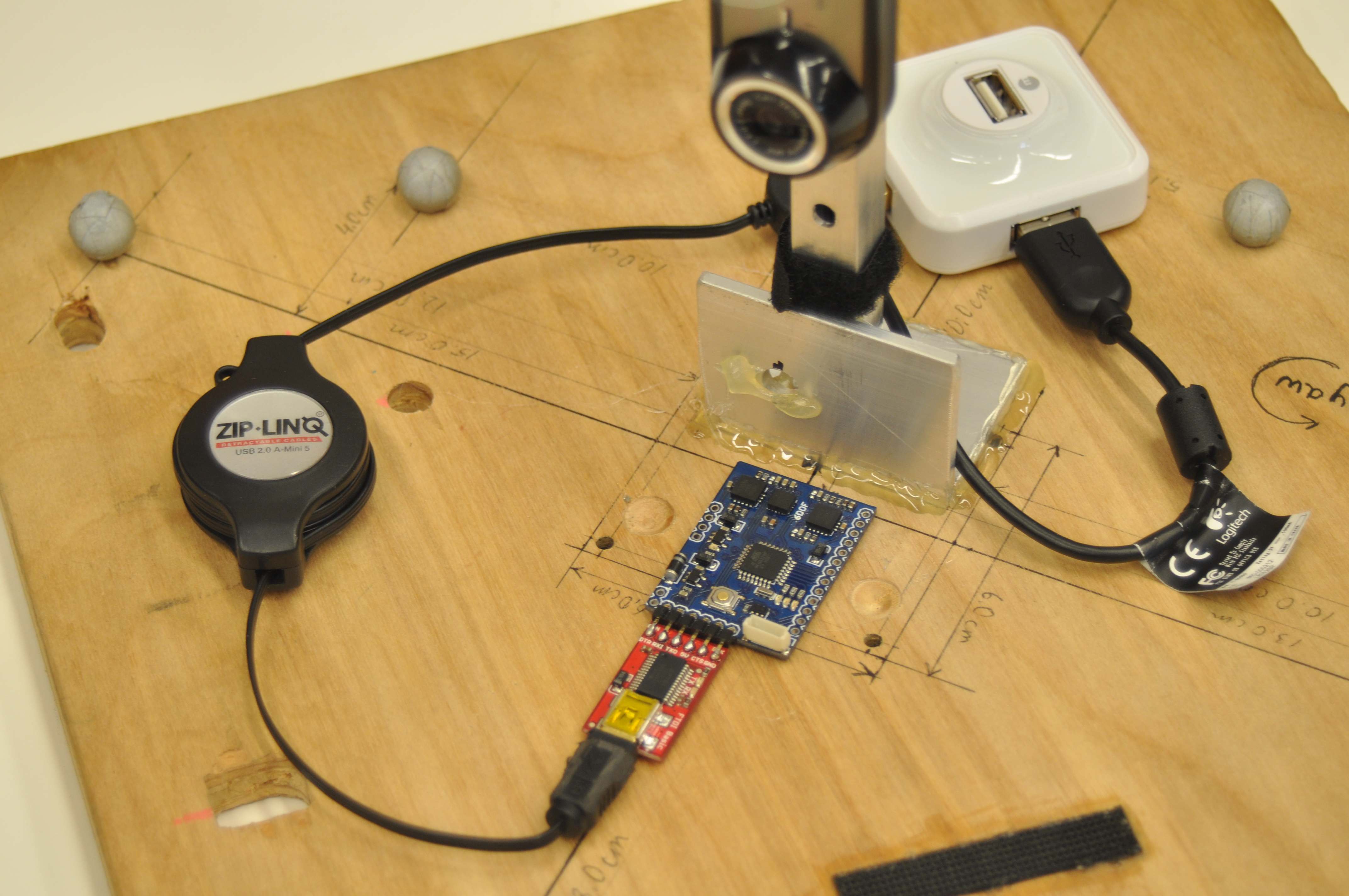 IMU and camera sensors used for orientation tracking and panorama construction